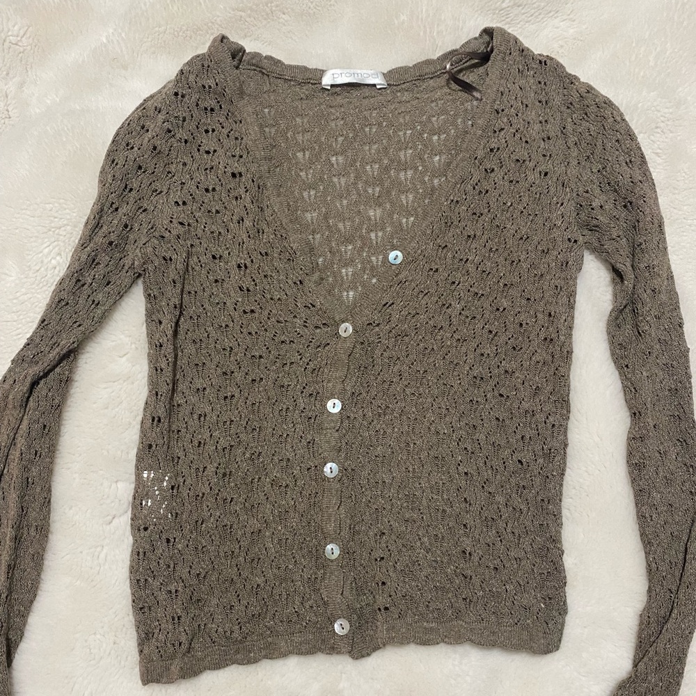 Promod Tan / brown cardigan